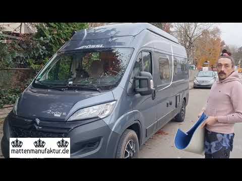 Einlegen eines Wohnmobilteppichs in einen Pössl 2Win R Plus ab 2021