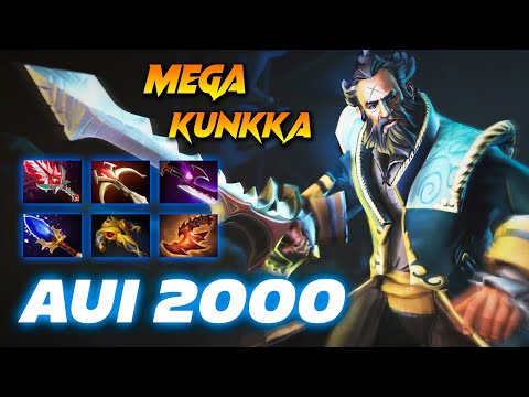 AUI 2000 MEGA KUNKKA - Dota 2 Pro Gameplay [Watch & Learn]