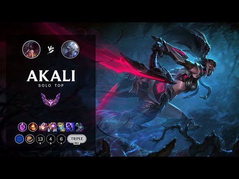 Akali Top vs Volibear - EUW Master Patch 12.11