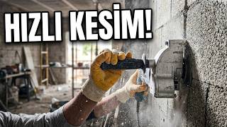 Elektrik Tesisatı İçin Kanal Açma Makinası İle Duvar Kesme |  Kanal Açma Makinas
