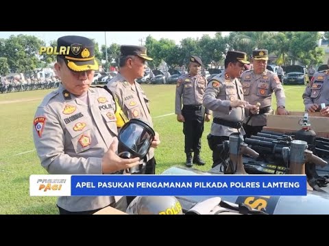 POLRES LAMPUNG TENGAH APEL PASUKAN PAM PILKADA