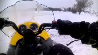 preview picture of video 'Snowmobiling Around Ski doo Tundra (GoPro HD) Chest Camera'