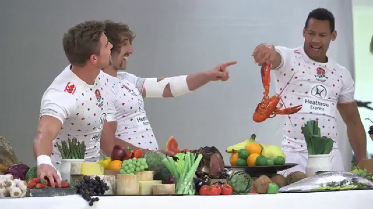 Seven Stars Rugby England stars play rugby with FOOD in tasty promotion for new look HSBC ...