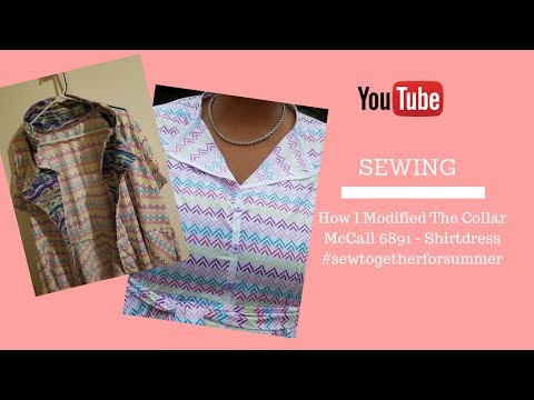 [182]Sewing| #Sewtogetherforsummer Shirtdress McCall 6891