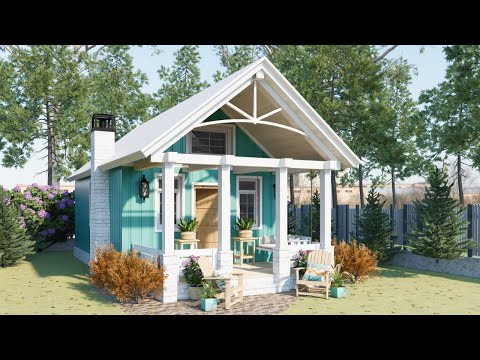 5x8m (16x26ft) 🏡 Charming Small House With 2 Bedroom and Perfect Layout!!!