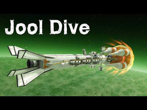 KSP: Flying through a GAS GIANT with a Space Station!