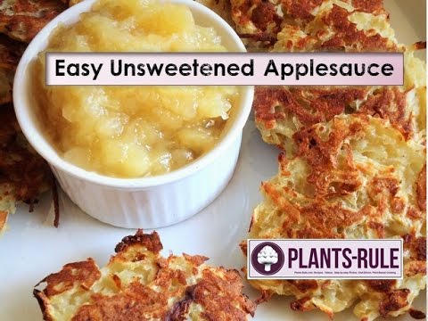 Easy Unsweetened Applesauce: 30-Second Recipe Video from Plants-Rule