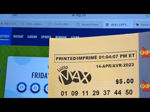 Canadian lottery LOTTO MAX winner