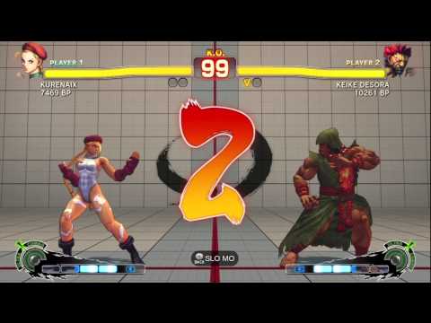Desora [Akuma] vs KURENAIX [Cammy] SSF4 Japanese Online Ranked Matches - TRUE-HD