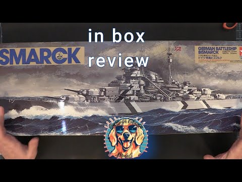 Tamiya 1/350 Bismarck in box review