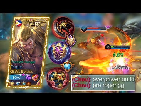 ROGER SUSTAIN AND DAMAGE BUILD!! NEW ROGER BEST BUILD 2021 | TOP 1 GLOBAL ROGER GAMEPLAY | MLBB