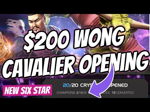 $200  NEW SIX Star Wong and Rintrah Cavalier Crystals MCOC