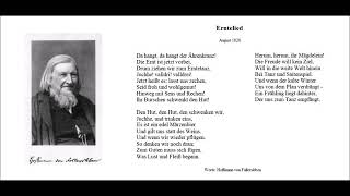 Erntelied (Worte: Hoffmann von Fallersleben) - Christoph Holzhöfer