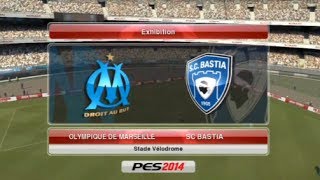 preview picture of video 'Olympique de Marseille - SC Bastia [PES 2014] | Ligue 1 2013-2014 (24ème Journée) | CPU Vs. CPU'