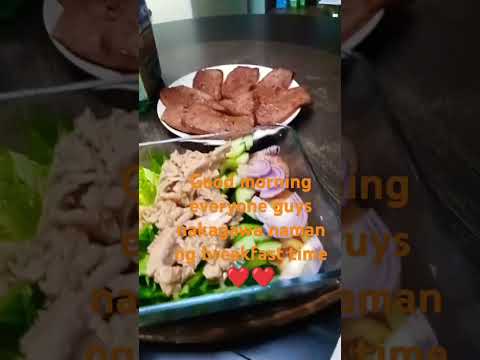 breakfast time salad and bread 🍞#lutongilokano #pinoybreakfast