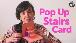 How to Make a Pop Up Stairs Card! | Paper Craft | DIY.org