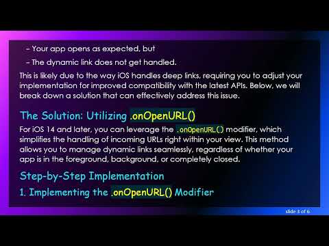 Resolving iOS Firebase Dynamic Link Issues on Cold Start in iOS 14