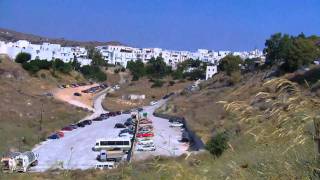 preview picture of video 'Skyros - parking area of the village, 2010'