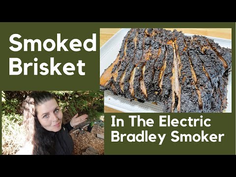 SMOKED BRISKET IN THE ELECTRIC BRADLEY SMOKER | How To Make Smoked Brisket | Brisket Rub Recipe