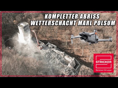 Kompletter Abriss Wetterschacht Zeche Marl Polsum | DJI Mavic Air 2 | Stricker Gruppe | Lost Places