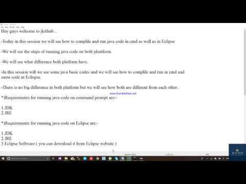 Java Program Execution In Notepad And Eclipse Editor