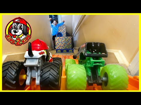 Monster Truck Slide Race - NEW KIDS2KIDS MONSTER TRUCK TOY -- PREORDER TODAY!