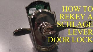 How to Rekey A Schlage LEVER Lock