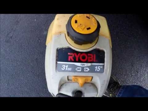 How to start your Ryobi Weed / Grass Trimmer Wacker.