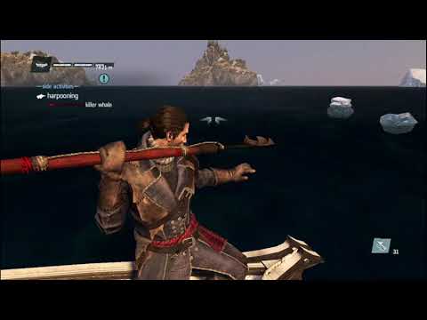 Hunting the Killer Whale in assassin's creed rouge.