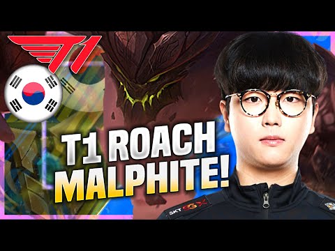 ROACH HARD CARRY MALPHITE! - T1 Roach Plays Malphite Top vs Jax! | KR SoloQ Patch 10.22