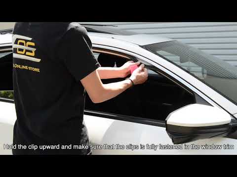 EOS Visors | Clip-On Side Window Wind Shields Deflectors Installation Guide