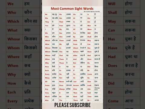 @Most#common#sight#words#viral#shortsvideo#