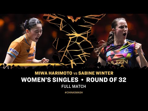FULL MATCH | Miwa Harimoto vs Sabine Winter | WS R32 | #ChinaSmash 2025