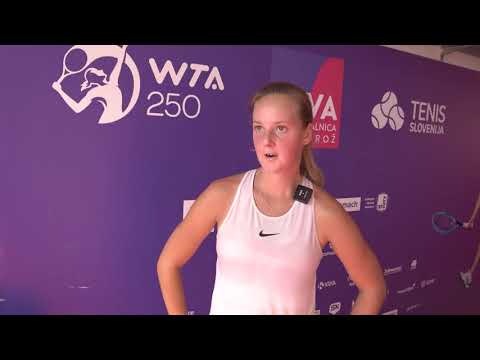 Tina Cvetkovič post game interview _ WTA Zavarovalnica Sava Portorož (12.9.2021)