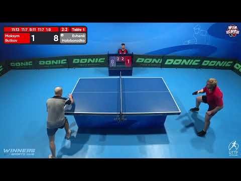 22:30 Maksym Butkov 2 - 3  Evhenii Holoborodko West 5 WIN CUP 27.10.2022 | TABLE TENNIS WINCUP