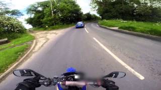 preview picture of video 'go pro practice part1. yamaha xt660x'