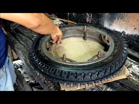 how to bike Tyre Retreading(Remold) Process | Hot Resoling | Tyre Remold Process