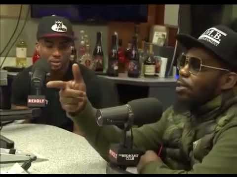 Charlemagne Tha God almost catches fade with Beanie Sigel !! ***Breakfast Club Interview***