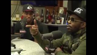 Charlemagne Tha God almost catches fade with Beanie Sigel !! ***Breakfast Club Interview***