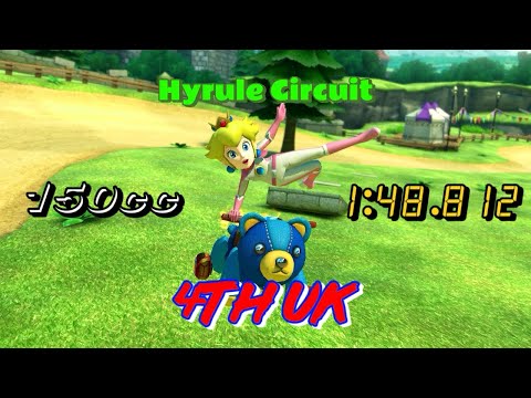 Hyrule Circuit (150cc) 1:48.812 [4th UK] | Mario Kart 8 Deluxe