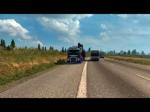 Euro Truck Simulator 2 rusmap Russia from Tver to St. Petersburg.
