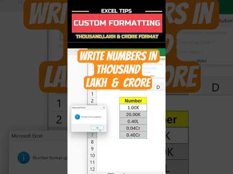 Number Formatting in Excel with VBA #learnexcel