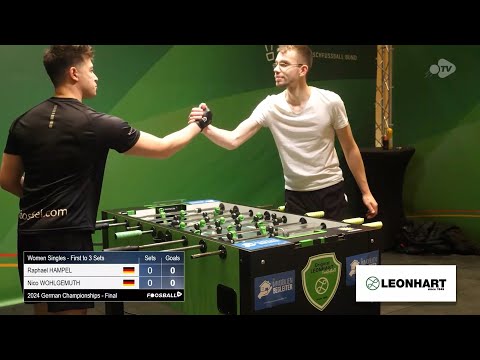 Raphael Hampel vs. Nico Wohlgemuth Deutsche Tischfussball Meisterschaft 2024 Finale