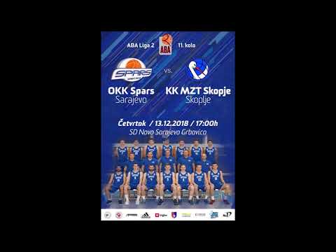 ABA 2 liga 11 kolo: Spars Sarajevo - MZT Skopje