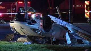 Live Wire Trapped Crash / Downey   RAW FOOTAGE