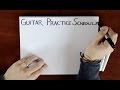 How To Plan A Guitar Practice Routine