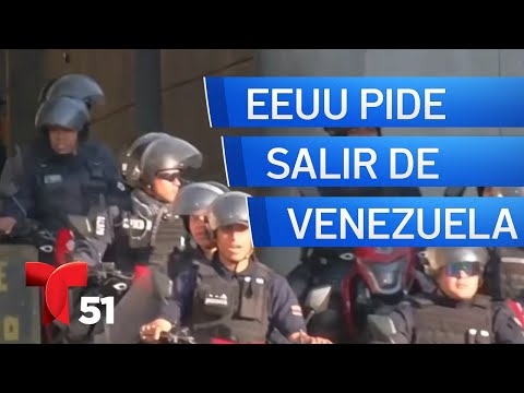 EEUU pide a sus ciudadanos que abandonen Venezuela "de inmediato"