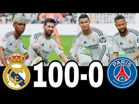 FC 24 -MESSI RONALDO NEYMAR & MBAPPE | ALL STARS |  AL NASSR 100-0 MANCHESTER UNITED