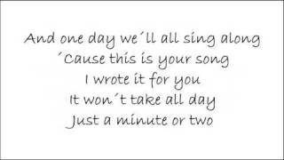 This is your song - Ronan Keating +Lyrics