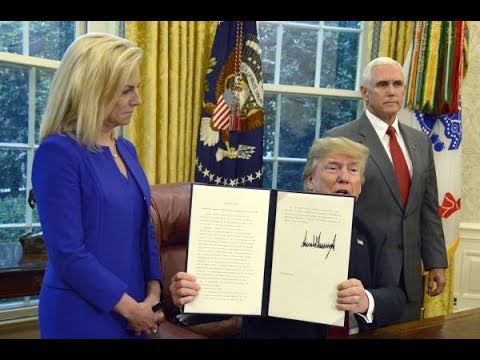 Trump signed executive order illegal Immigration Children family separations June 20 2018 News Video